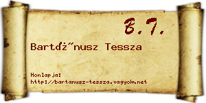 Bartánusz Tessza névjegykártya